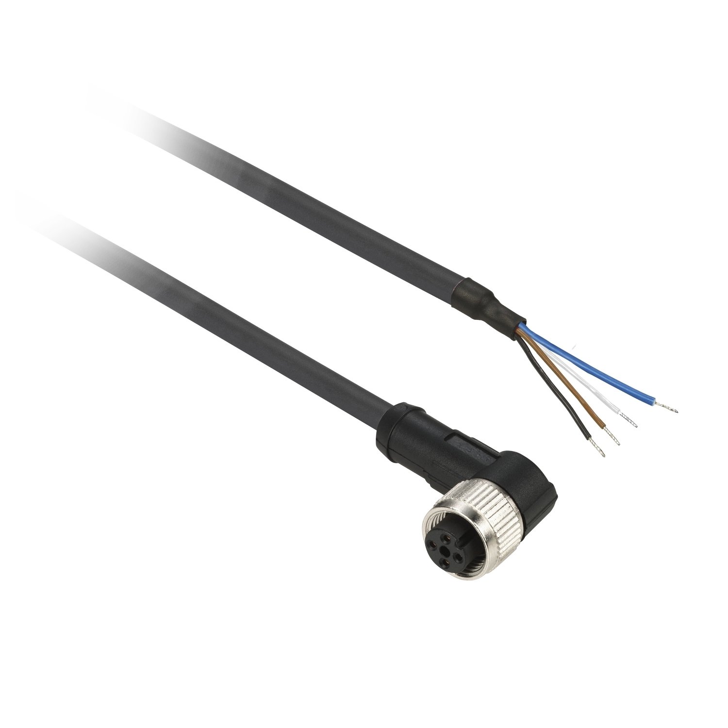 Telemecanique – XZCP1041L2 Ön Kablolu Konnektörler – Dirsekli Dişi – M8