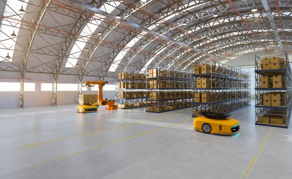 automated machine transferring box warehouse