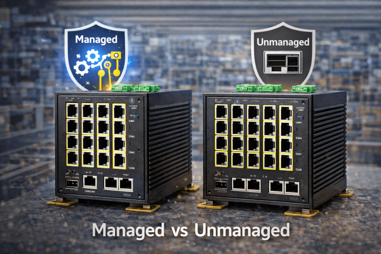 Managed vs Unmanaged Endüstriyel Switch Seçimi