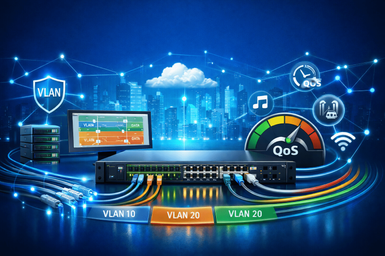 VLAN ve QoS Özellikli Managed Switch Çözümleri
