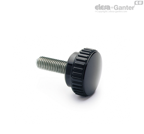 Elesa+Ganter B.193/25-SST-P-M6X25 Paslanmaz Saplamalı Tırtıklı Kavrama Topuzu